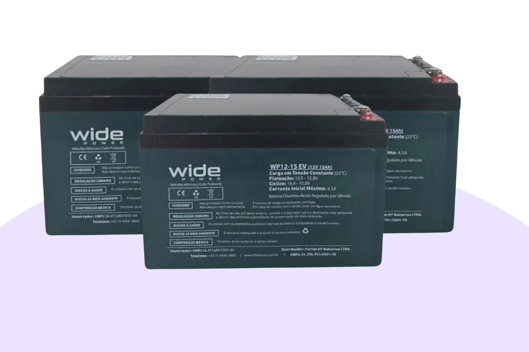 Kit 4 Baterias Chumbo